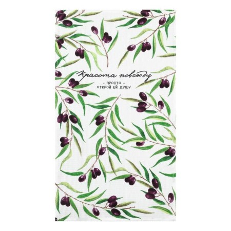 Towel kitchen shade “Beauty everywhere” 35x60 cm, 100% cotton, 160g/m2-1