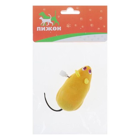 Clockwork mouse, 7 cm, yellow-5