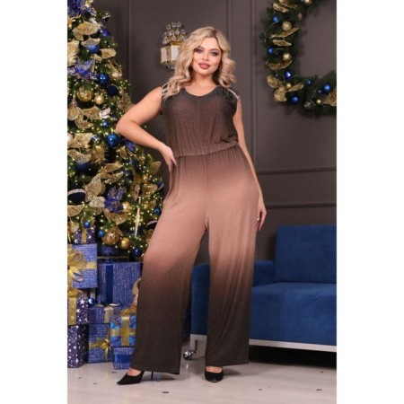 Female suit, size 58, beige color-5