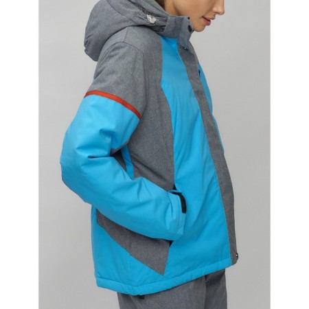 Ski suit female, size 52, blue color-25