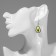 Avocado plastic earrings in the section, the color of the green-brown