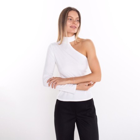 Jumper female, white color, size 44