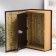 Safe-book wood to the leatherette "ship and storm" 27x18x7 cm