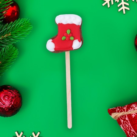 New Year. Mini chocolate cookies on the New Year's stick 15g 60pcs (2bleh30pcs)-4