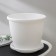 Pot with the pallet "Athena", 5.5 l, the color is white