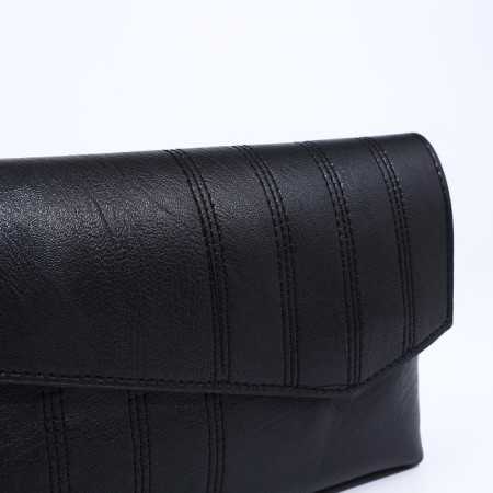 Bag-clate on magnet, long belt, black color-3
