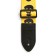 Music Life guitar belt, 60-117x5 cm, skulls on yellow