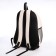 Young backpack from textiles on lightning, 3 pockets, beige color