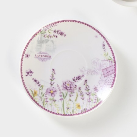 Tea couple ceramic "Provence", 2 items: a cup 230 ml, a saucer d = 15 cm-2