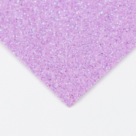 Foamiran glitter 2 mm, 50x50 cm, lilac n06-1
