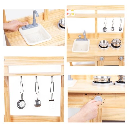 Children's gaming set "Kitchenka" 31 × 65.5 × 91 cm-4