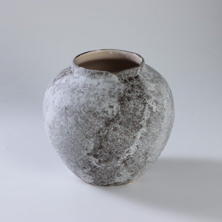 Ceramic vase "Retro", 21 × 20.5 cm, throat 10 cm, color gray color-1