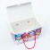 New Year. Gift box New Year's package "Zavodi" with rope handles with animation 20 x 12 cm.