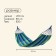 Hammock Maclay, 200x80 cm, wood, blue/green color