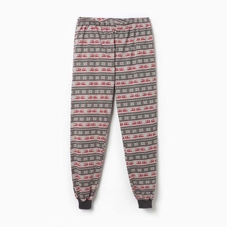 Homemade set (longshit and trousers), gray color, size 52-1