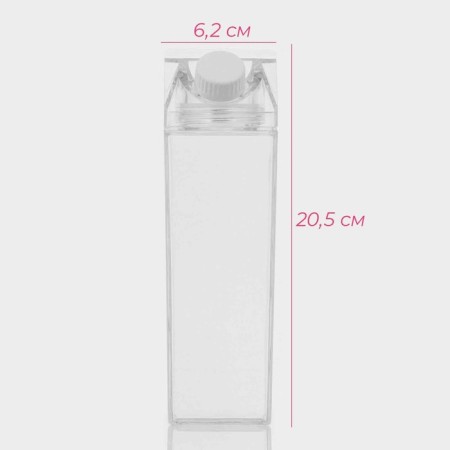 A jug for Dailyan drinks, 500 ml, 6.2 × 20.5 cm, polystyrene, transparent color-2