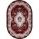 Oval carpet Merinos Gavana, size 200x300 cm, color Red