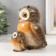 Souvenir Polystone Lac "owl with a hook" 12.5x9.5x12.8 cm