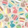 Set of napkins for setting the table "Striped Easter Eggs", rectangular, size 32x46 cm, 4 pcs