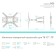 Bronstein for the Onkron M5 White TV 37 "-70" Max. 36.4kg wall-mounted turn and slope