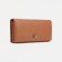 Women's wallet on magnets, brown color