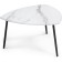 Coffee table lois marble white/oak Votan metal, black 80x80x46 cm