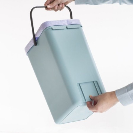 Garbage bucket Brabantia Sort & Go, built -in, mint color, 12 l-1