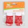 Non -slip socks "snowflakes" with a fur edge, s (2.5/3.5 * 6 cm), set 4 pcs