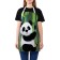 Apron of a kitchen with a photo print "Happy Panda", adjustable, size OS