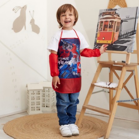 Apron with children "Optimus Prime", transformers, 49x39 cm