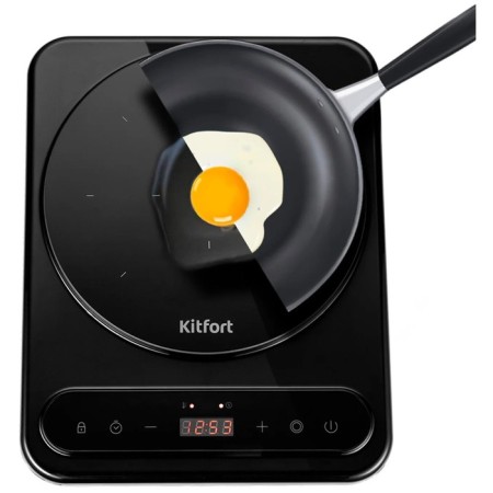 Induction tile KitFort KT-163, 1400 watts, 1 burner, timer, black-3