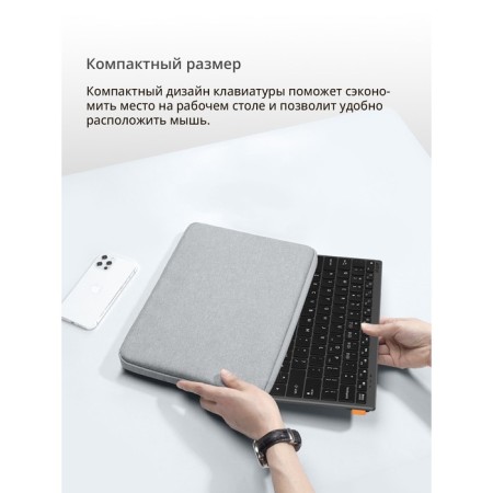 Keyboard A4Tech FSTYLER FBX51C Gray USB wireless BT/Radio Slim Multimedia (FBX51C GR 103388-8
