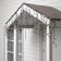 Garland "fringe" 3 x 0.6 m, IP65, UMS, dark rubber thread, 160 LED, glow of multi, 220 V