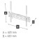 Hama 00220809 Black 32 "-65" Max.35kg wall-mounted bracket.