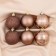 Set of balls plastic D-5 cm, 10 pcs "disco assorted" brown