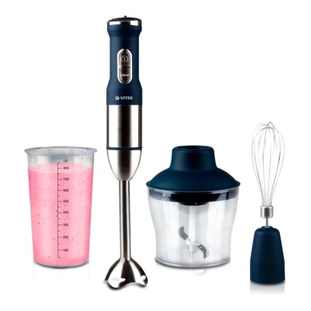 Bleader Vitek VT-3415 B, 900 W, 15 speeds, 3 nozzles, submersible, blue
