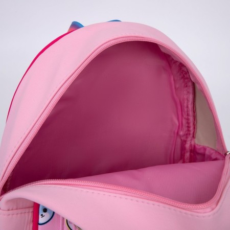 Baby backpack for a girl Textile "Bunny", 27x23 × 10 cm-4