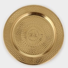 Stainless steel tray “Yarry”, D = 30 cm, gold color