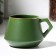 Ceramic "Leaves" mug, 320 ml, green color