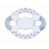 The teether is soft, age 0+, color mix