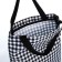 Set a youth backpack from textiles, a shoper bag, white/black color