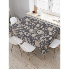 The tablecloth “Mountain of the skulls”, rectangular, Saten, size 145x180 cm