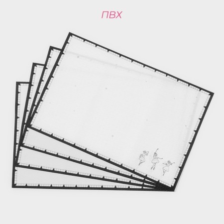 New Year's napkins on the table of the magic fairy tale, 4 pcs, serving, 45 × 30 cm-2
