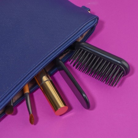 The comb is massage, folding, with a mirror, 3 × 10 cm, black color-6