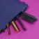 The comb is massage, folding, with a mirror, 3 × 10 cm, black color