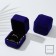 Velvet case under the Ring "Geometry", 5 × 5.5 × 4, blue color
