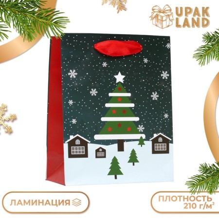 Laminated "Night before Christmas" 11.5 x 14.5 x 6 cm