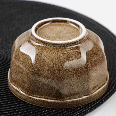 Poramic bowl “Stone”, 530 ml, 12.5 × 7 cm, brown color-2