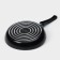 Pan Consul, D = 24 cm, glass cover, plastic handle, anti -stick coating, black color