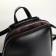 City backpack of artificial leather with lightning, black color